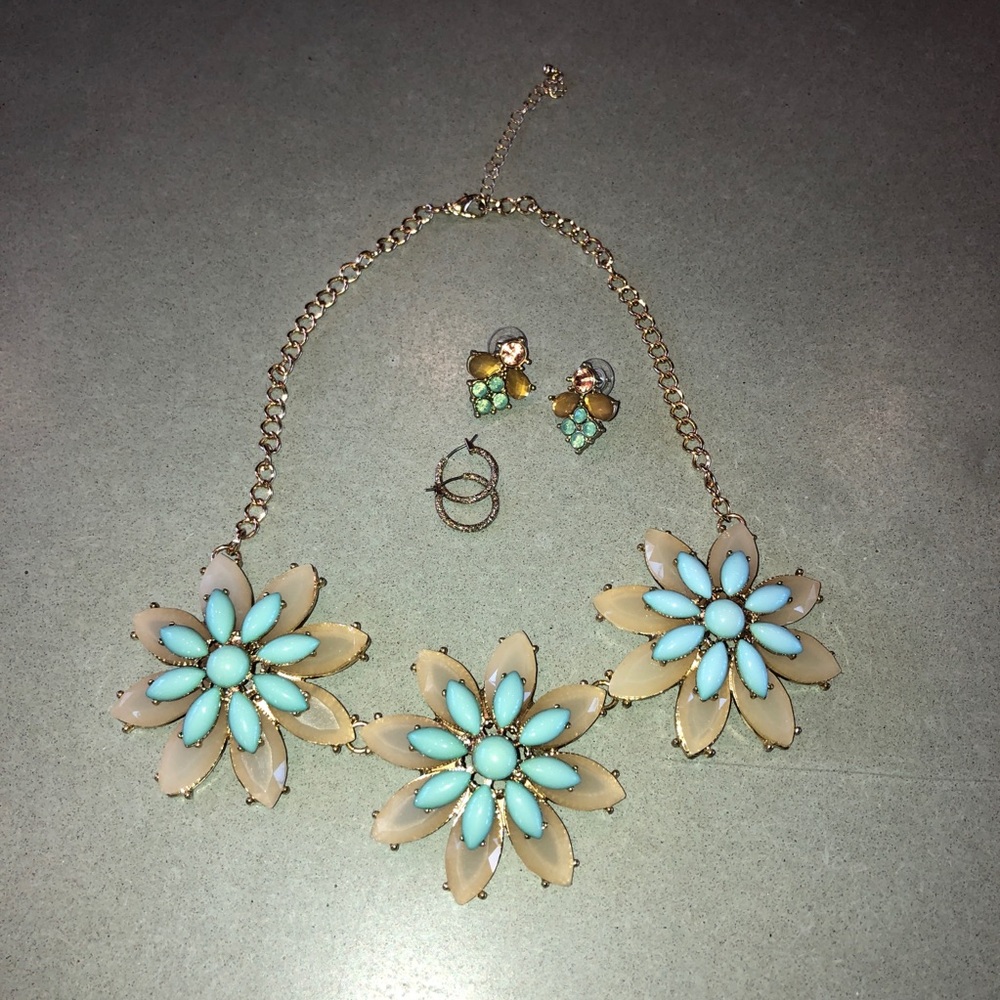 Necklace and Earrings